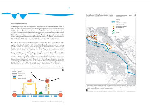 Werra Burgen Steig . Planungskonzept . Trassenbestimmung